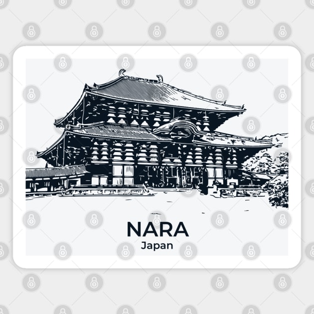 Nara - Japan Magnet by Lakeric